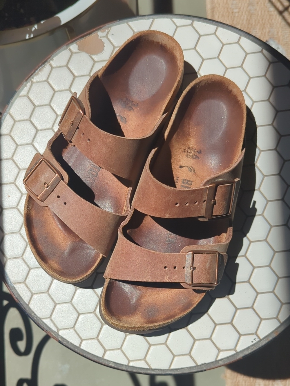 Birkenstock Arizona Oiled Leather Habana Sandals